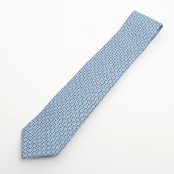 Hermès Cravate Twillbi Necktie Blue - Picture 1 of 4